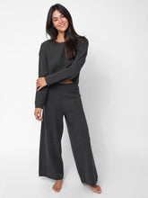 Cozy Up Pant & Sweater Set - Charcoal