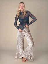 Magic Hour Velvet Pant - Champagne