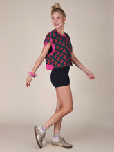 Cut It Out Cotton Tee - Emerald Painted Tiles