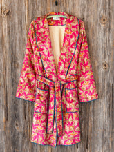 Cozy Blanket Robe - Pink Medallion Mini