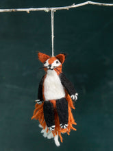 Wild Woolie Hand Felted Finger Puppet Ornament - Freddie The Fox
