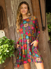 Stevie "ButterSoft" Knit Mini Dress - Rainbow Garden