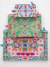 Anything & Everything Pouches, Set of 3 - Taupe Folk Flower