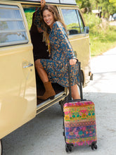 Travel Happy Carry-On Suitcase - Jewel Borders