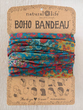 Full Boho Bandeau® Headband - Prairie Patchwork Navy