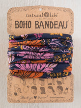 Full Boho Bandeau® Headband - Whimsical Daisies Navy