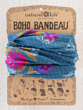 Full Boho Bandeau® Headband - Block Stamp Indigo