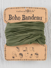 Solid Boho Bandeau® Headband - Olive