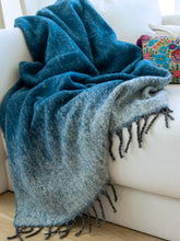 Cuddle Up Throw Blanket - Indigo Ombre