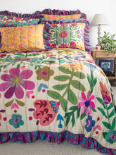 Bungalow Reversible Cotton Quilt - Boho Floral
