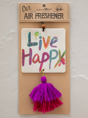 Car Air Freshener - Live Happy