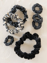 Mixed Scrunchies, Set of 7 - Black
