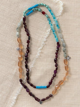 Beaded Necklace & Wrap Bracelet - Light