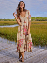 All Day "ButterSoft" Tee Dress - English Garden Cream