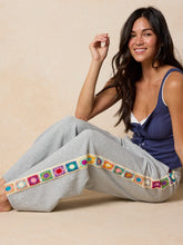 Lyvie Trim Sweatpant - Heather Grey