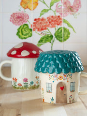 Lidded Mug - Mushroom