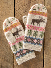 Jacquard Mittens - Moose