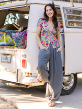 Around The Town Pant - Dark Blue Grey