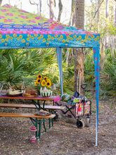 Live Happy Instant Canopy Tent - Dark Teal Floral