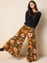 Patti Palazzo Pant - Orange Floral Cotton