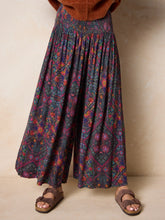 Make A Move "ButterSoft" Knit Palazzo Pants - Mandala Charcoal Floral
