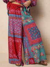 Go With The Flow Wide Leg Pant - Jewel Positano Scarf