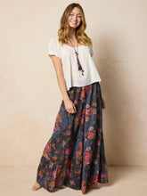 Patti Palazzo Pants - English Garden Charcoal Cotton