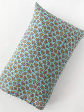 Mix & Match Cotton Pillowcase, Single - Turquoise Folk Floral
