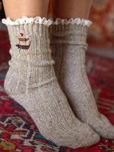 Little Things Embroidered Socks - Dog