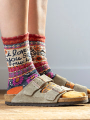 Boxed Boho Sock Set, Set of 3 - I Love You So Much