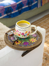 Clip On Sofa Tray Table - Folk Flower
