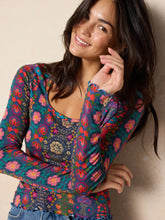 Devon "ButterSoft" Long Sleeve Top - Twilight Blooms