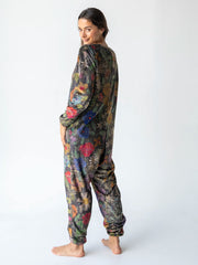 Fleece Onesie Pajamas - Wildflowers