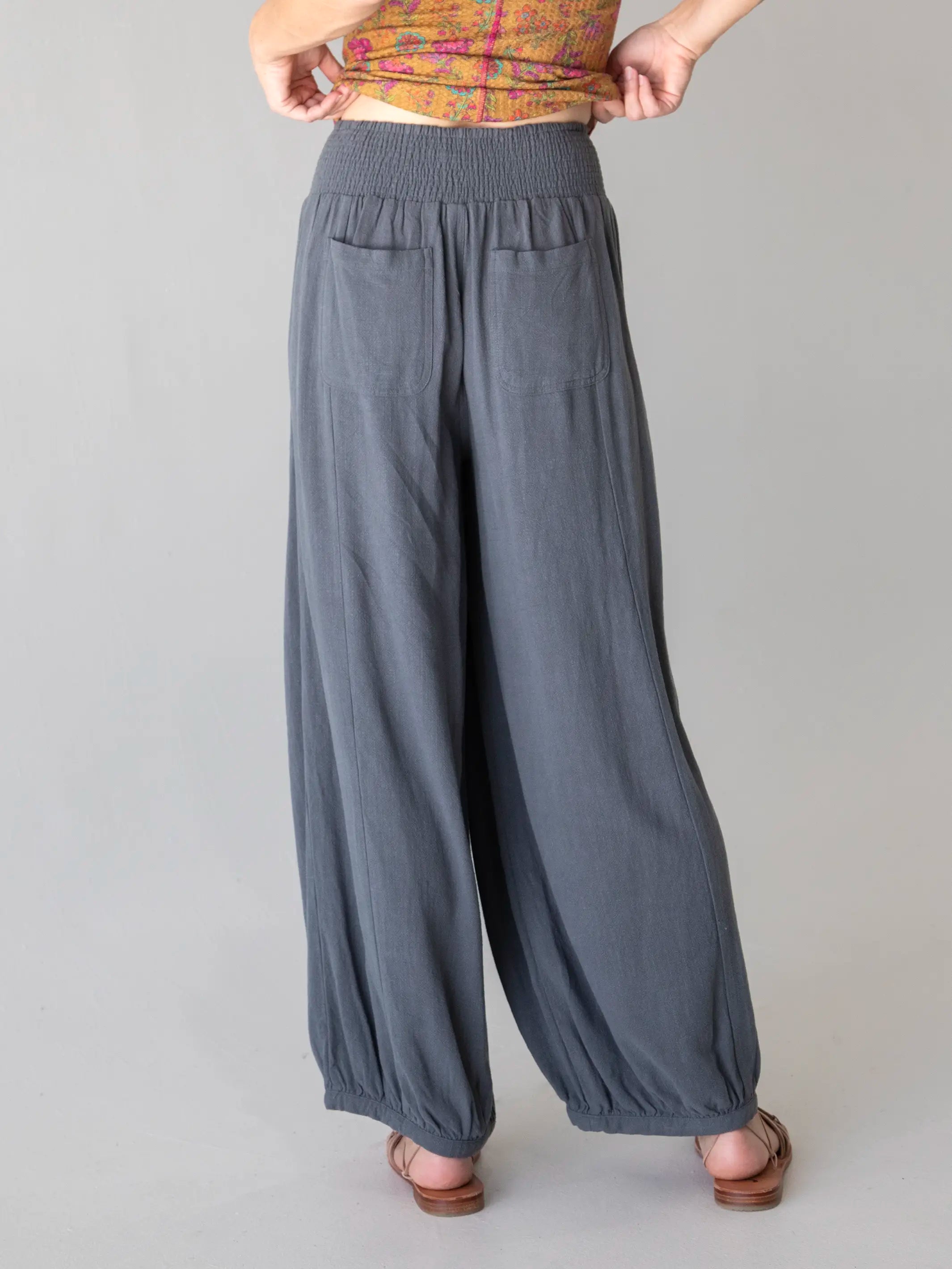 Around The Town Pants - Dark Blue Grey