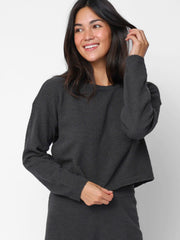 Cozy Up Pant & Sweater Set - Charcoal