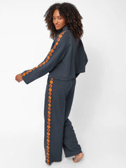 Lyvie Trim Sweatpant - Charcoal