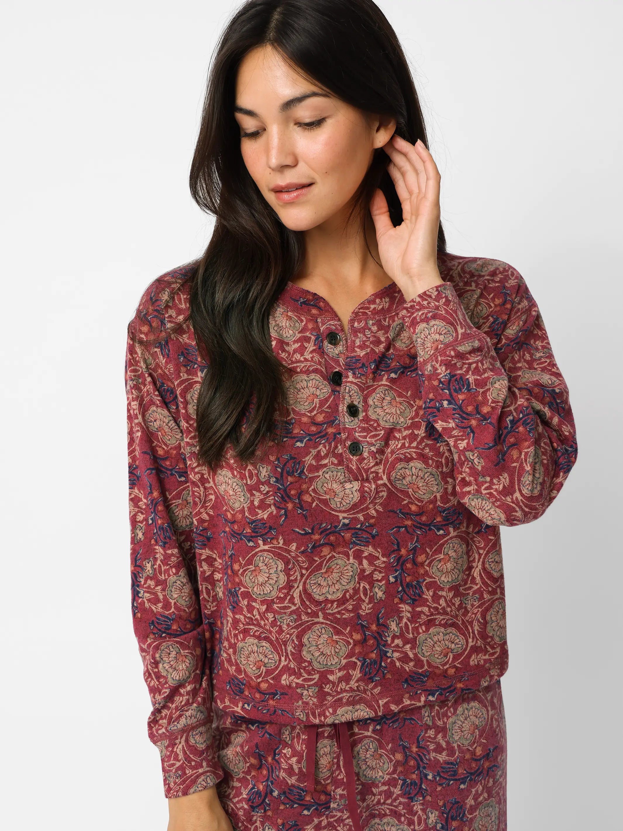 Peyton Lounge Set - Mauve India Vines