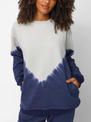 Comfy Crewneck Sweatshirt - Navy Ombre