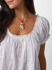 Sweet Nothings Embroidered Cotton Top - White