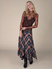 Maria Lace Layering Top - Brown