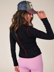 Riley Ruched Top - Black