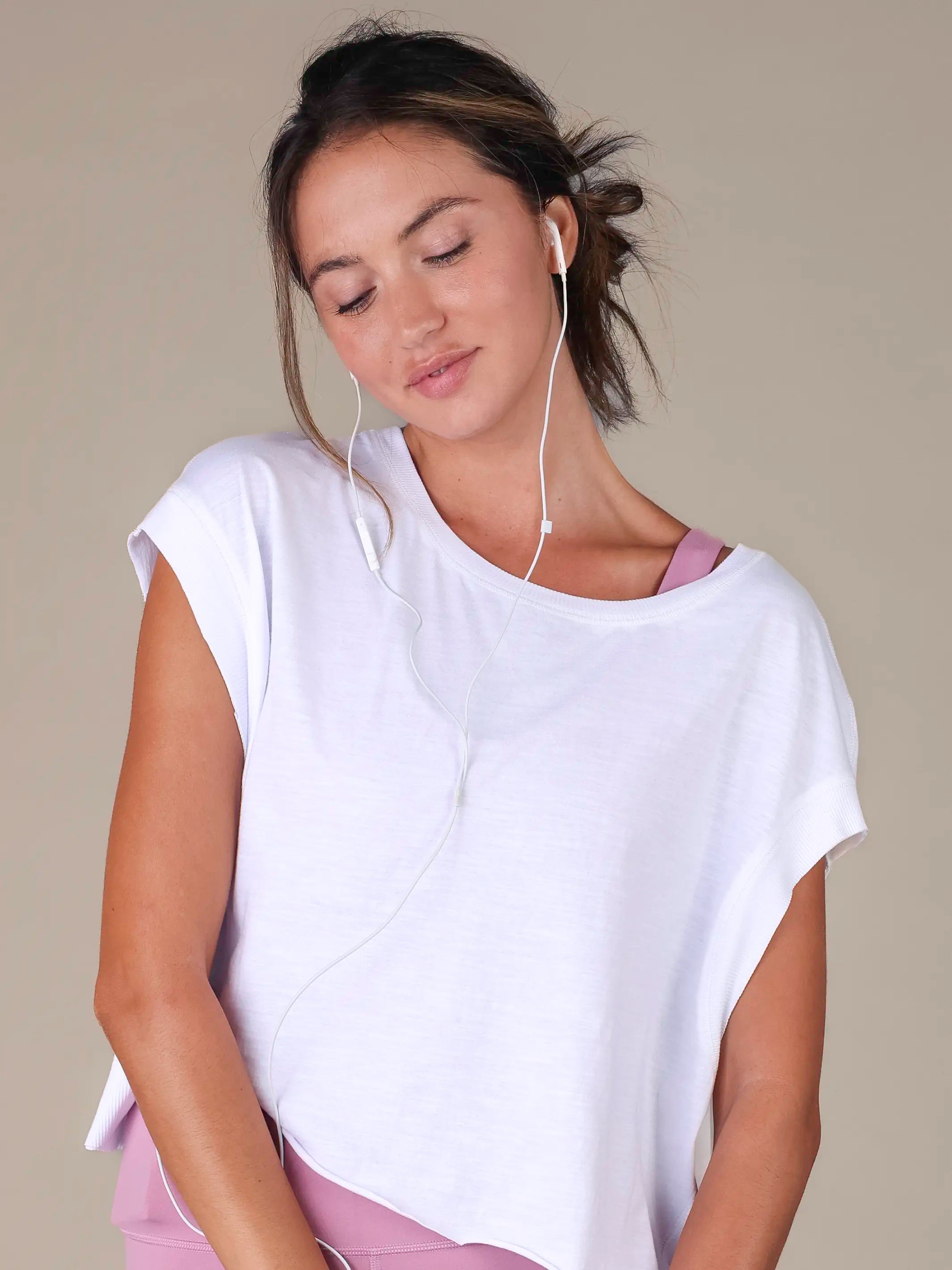 Cut It Out Cotton Tee - White