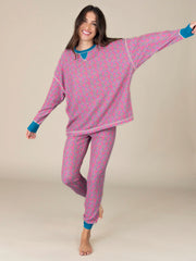 Mix & Match Waffle Pajama Top - Pink Floral Bundles