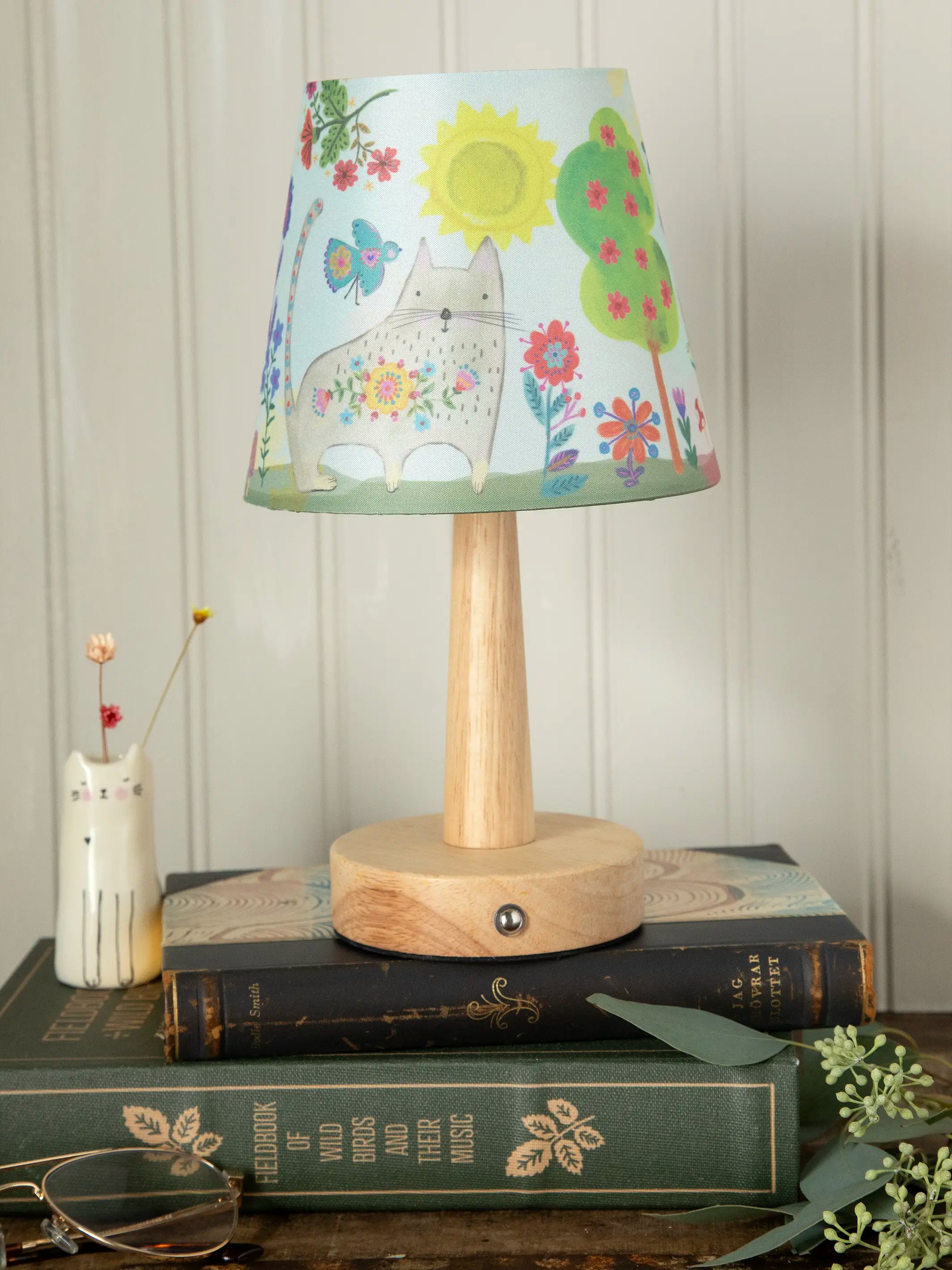 Touch Lamp - Mint Cat