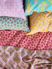 Mix & Match Cotton Pillowcase, Single - Olive Daisy Toss