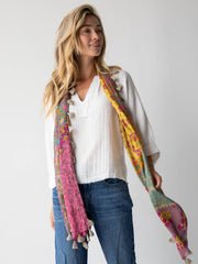 Robyn Cotton Gauze Top - White