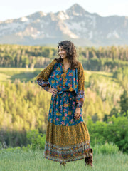 Camille Tassel Top - Riviera Batik Blue