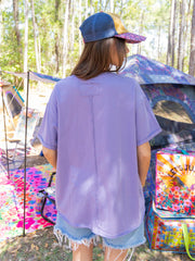Take It In Cotton Tee - Lavender