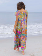 Berkley Maxi Dress - Folk Flower Patchwork