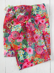 Travel Laundry Bag Set - Pink Painted Garden